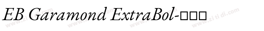 EB Garamond ExtraBol字体转换